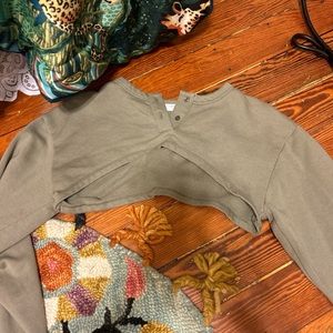 Zara cropped sweatshirt